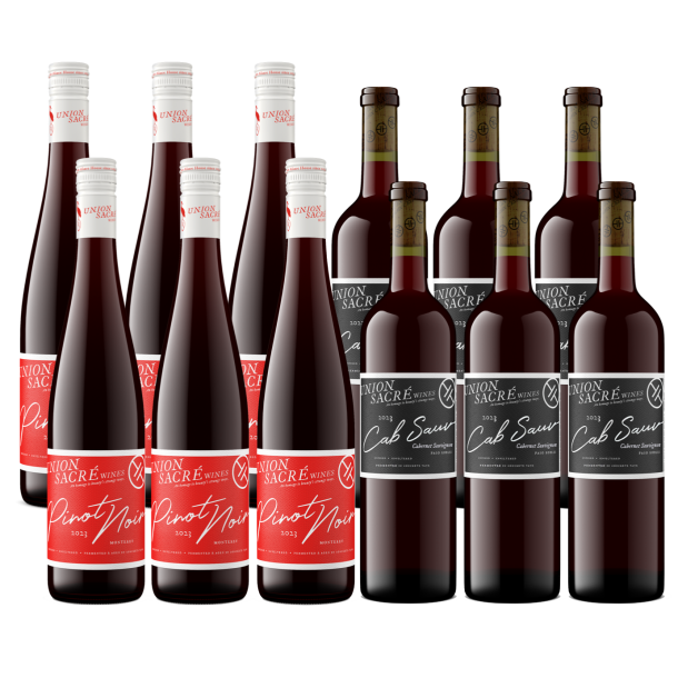 Union Sacr Pinot Noir/Cabernet Sauvignon (12 fl.) - med fri fragt