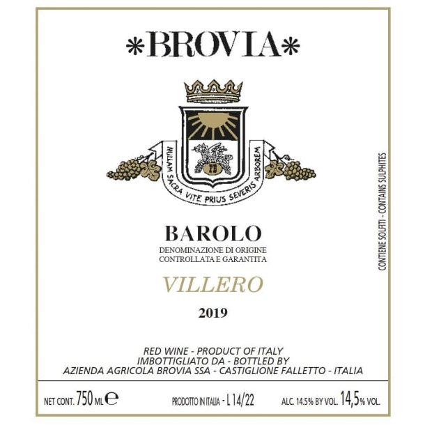 Brovia Barolo Villero 2019