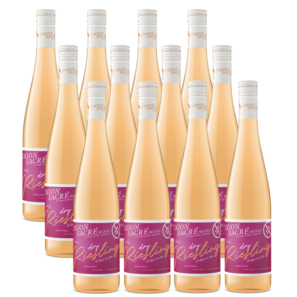 Union Sacr�, Dry Riesling Orange 2023 (12 fl.) fri fragt
